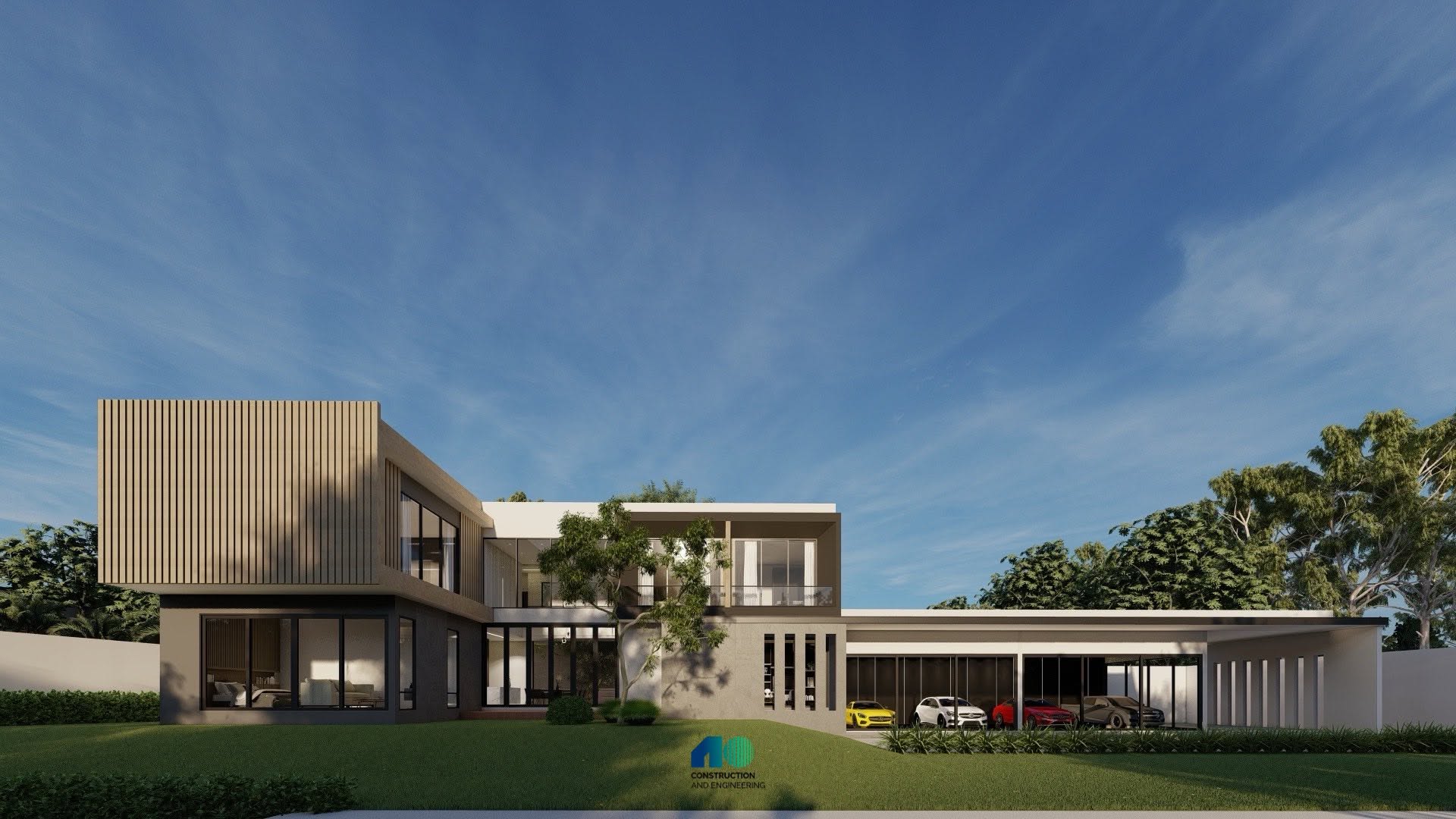 ภาพแนวคิดบ้านพักอาศัย 2 ชั้น Style Modern อำเภอเมืองจันทบุรี จังหวัดจันทบุรี พร้อมพื้นที่สำหรับของสะสม