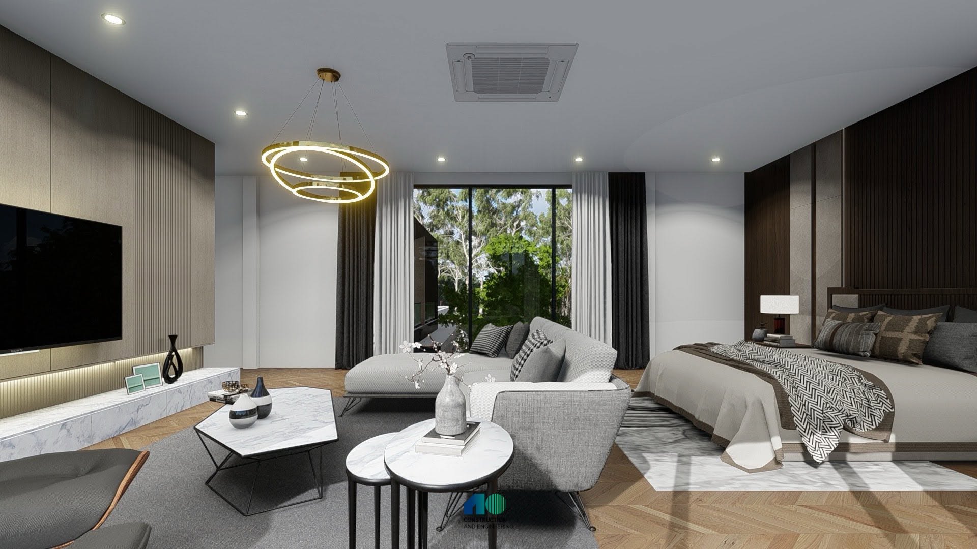 บ้านพักอาศัย 2 ชั้น Style Modern สำหรับนักสะสม อ.เมืองจันทบุรี จ.จันทบุรี ภาพแนวคิดการออกแบบ รูปที่ 7