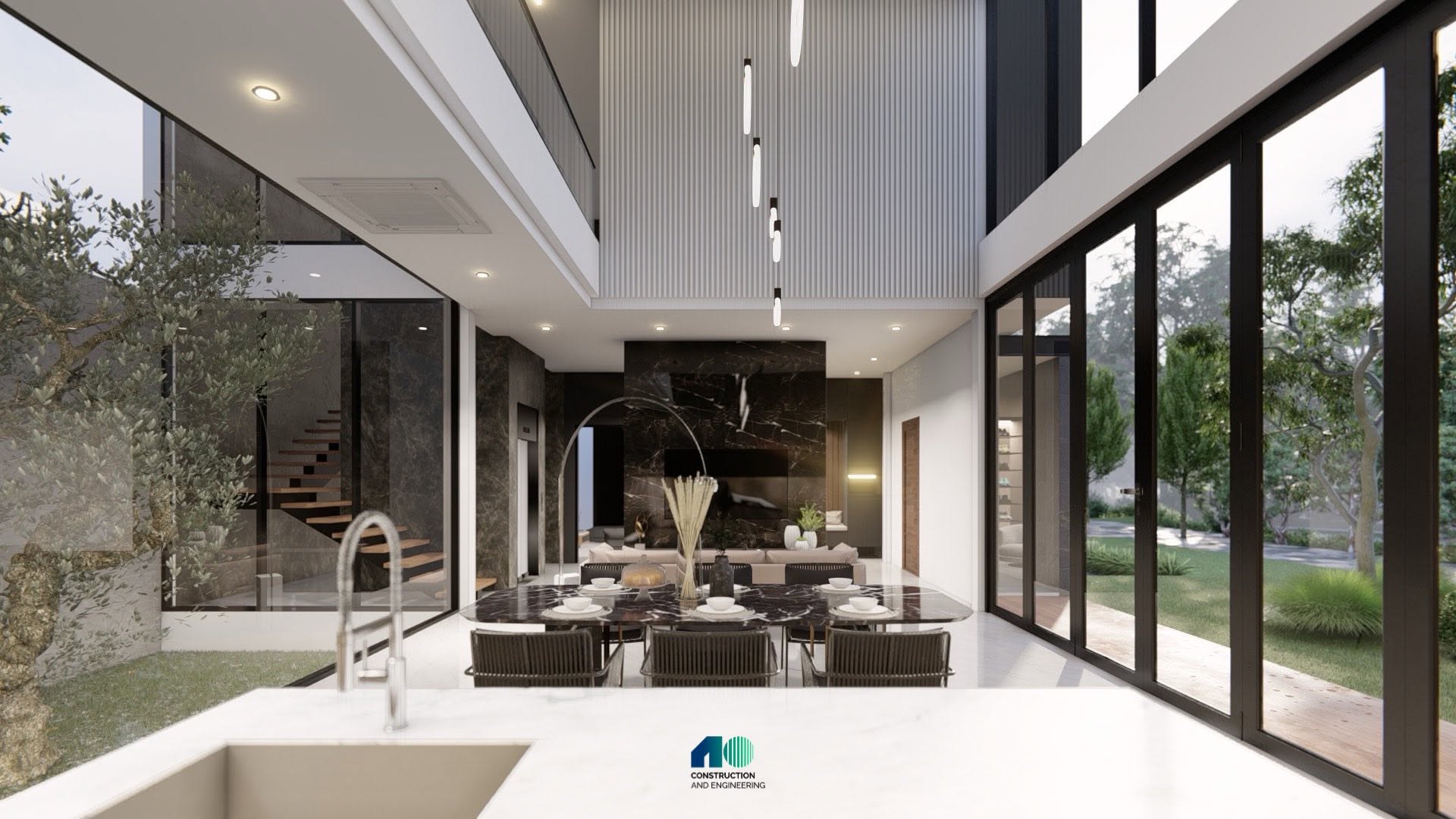 บ้านพักอาศัย 2 ชั้น Style Modern สำหรับนักสะสม อ.เมืองจันทบุรี จ.จันทบุรี ภาพแนวคิดการออกแบบ รูปที่ 9